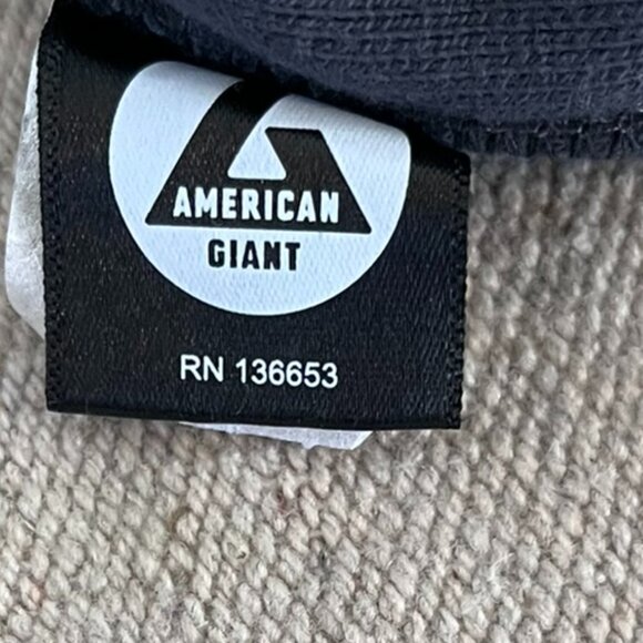 American Giant Woman's Oxford Blue Classic Full Zipper Hoodie Sz Med - Picture 3 of 11